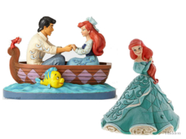 Ariel - Set van 2 beelden - Ariel &Prince en Ariel Treasure Keeper retired items