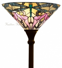 T022M Vloerlamp H184cm met Tiffany kap Ø40cm "Ashton"