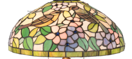 5209 * Tafellamp Tiffany H59cm Ø41cm Birds