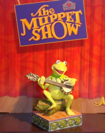 Muppets KERMIT THE FROG  Find your rainbow connection 14 cm 4020800  , retired beeld uit 2012. uitverkocht