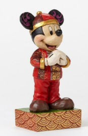 Mickey "Greetings from China" Jim Shore 4046050 retired  made in 2015 , 15 cm hoog