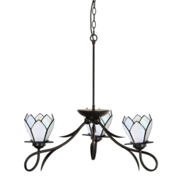 8198 Hanglamp Ø80cm Lovely met 3 kappen Ø12cm White Lotus