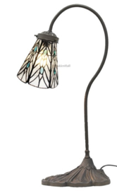 6197 * Bureaulamp Tafellamp H51cm met Tiffany kap Ø15cm Celestial Light