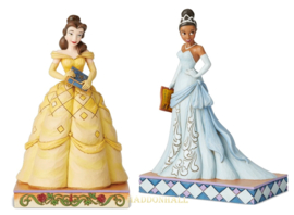 Passion Prinsessen - Set van 2 - Belle & Tiana - Jim Shore Superaanbieding *