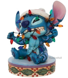 Stitch Wrapped in Lights  H12cm Jim Shore 6010872  * aanbieding , op voorraad