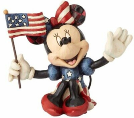 Mickey & Minnie Patriotes * H9cm Set van 2 Jim Shore beelden, beperkte voorraad