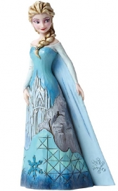 Frozen  ELSA "Fortress of Frost" H 18 cm Jim Shore 4046035 retired beeld uit 2015 * rare