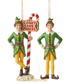 Elf   Set van 2 Hanging Ornament - Jim Shore beperkte voorraad *