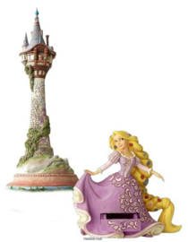 Rapunzel Tower Masterpiece & Rapunzel Treasure Keeper - Set van 2 Jim Shore beelden , retired