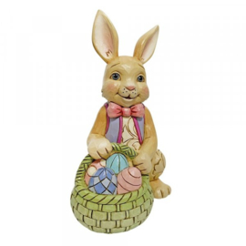 Bunny with Easter Basket H9cm Jim Shore 6010275 * retired , laatste exemplaren