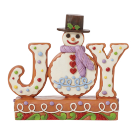 Gingerbread - Joy Snowman Text * H15cm Jim Shore 6015434