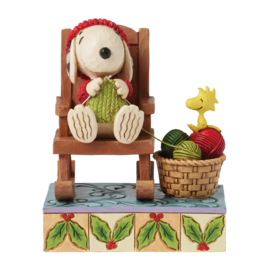 Snoopy in Rocking Chair "Handmade Happiness"H13cm Jim Shore 6017232