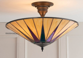6174 SF01 * Plafonniere Tiffany Ø47cm Dark Star 3xE27