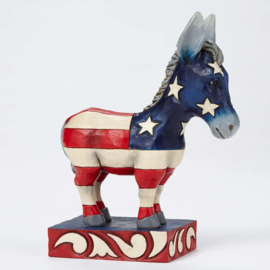 Patriotic Donkey H13cm Jim Shore 4052078 retired item from 2015