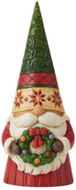 Christmas Gnome Holding Wreath H18cm Jim Shore 6009182