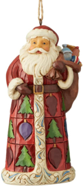 Santa with Toybag ornament H11cm Jim Shore 6004302 retired *