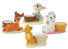 Egg Cups - Set van 4 * - Bambi , Thumper, SImba & Marie - Enchanting Disney Eierdoppen