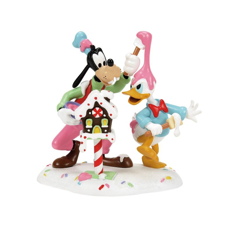 Goofy and Donald Make a Mess H8,5cm Disney by D56 6013665