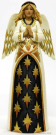 "Black & Gold Praying Angel"H26cm Jim Shore 6001436 retired , laatste exemplaren