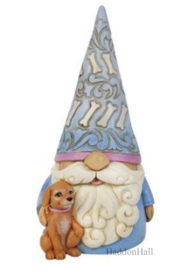 Gnome With Cat & Gnome with Dog H14cm - Set van 2 Jim Shore beelden *