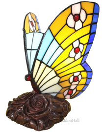 6106 Tafellamp H24cm Butterfly Multicolor