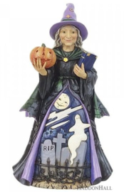 Friendly & Evil Witch - H22cm Set van 2 Jim Shore beelden superaanbieding 