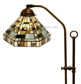 1150 Vloerlamp Verstelbaar met Tiffany kap Ø25cm Arty Deco Green