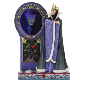 SNOW WHITE - Evil Queen with Mirror H24cm Jim Shore 6013067  retired * beperkte voorraad