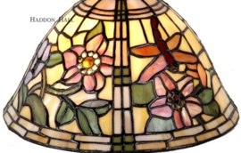 9111 Pendant Zwart met Tiffany kap Ø26cm Garden Dragonfly
