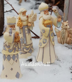 Gesigneerd  24cm White Woodland Nativity 8-delig Jim Shore Kerstgroep Kerststal , signed by Jim in 2018