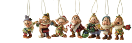 SNOW WHITE Set van 7 Hanging Ornament  Zeven Dwergen Jim Shore aanbieding *