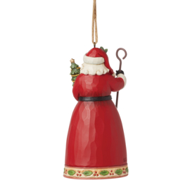 Highland Glen Santa with Tree Ornament H11cm Jim Shore 6015441 , retired