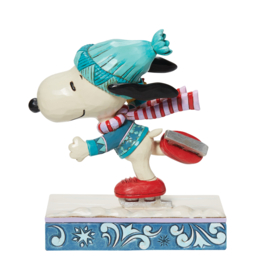 Snoopy Skating H16cm Jim Shore 6013050 , laatste exemplaren, retired