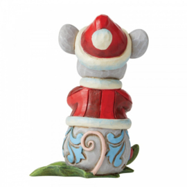 Christmas Reindeer & Mouse - Set van 2 Mini Figurines H9cm Jim Shore retired *