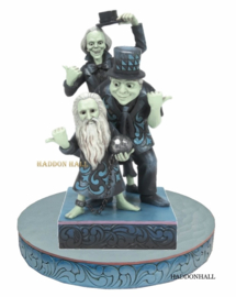 Haunted Mansion  "Beware of Hitchhiking Ghosts" H23,5cm  + BASE COLOR Ø22cm Jim Shore 6016589