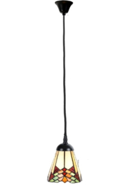5966 8130 * Hanglamp Tiffany Ø15cm Stricta
