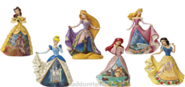 Castle Dress - Set van 6 Prinsessen - Jim Shore retired, superaanbieding *