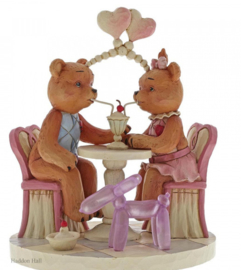 Sharing Sweet Times - Button & Pinky Sharing Ice Cream H13cm Jim Shore 6005126 retired *