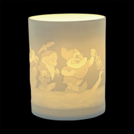 Snow White - "Diamond Shine" Seven Dwarfs Tea Light Holder H12cm Disney Enchanting A31088 
