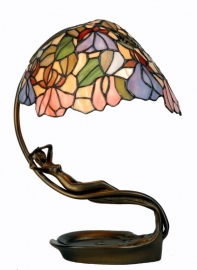 799 Bureaulamp met Tiffany luifel