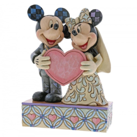 MICKEY & MINNIE "Two Souls, One Heart " Wedding pair H 17cm Jim Shore 4059748 *