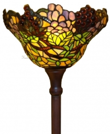 789 * Vloerlamp met Tiffany kap Ø30cm Wineyard