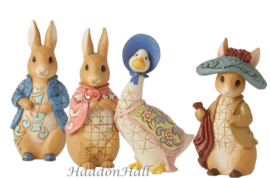 Beatrix Potter by Jim Shore - Set van 4 Mini Figurines