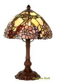 1103 Tafellamp Tiffany H32cm Ø22cm Flores