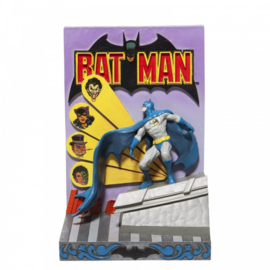 Batman 3D Comic Boook Cover  Figurine H20cm Jim Shore 6007086 retired