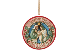 2024 Dated with Holy Family Ornament * Ø8cm Jim Shore 6015507