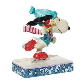 Snoopy Skating H16cm Jim Shore 6013050 , laatste exemplaren, retired