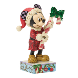 Mickey with Candy Cane "Pepermint Magic" H13,5cm Jim Shore 6018711 PREORDER