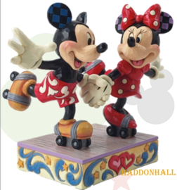 Mickey & Minnie Skating H14cm Jim Shore 6014315  * superaanbieding t/m eind april