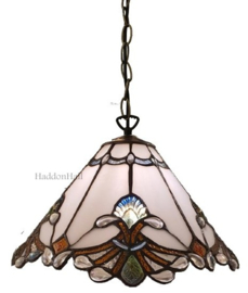 6185 97 Hanglamp Tiffany Ø31cm White Seashell